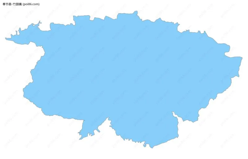 竹园镇边界地图