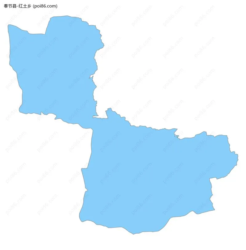 红土乡边界地图