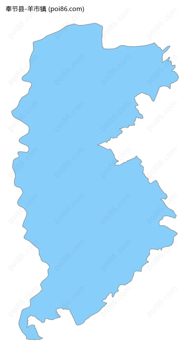 羊市镇边界地图