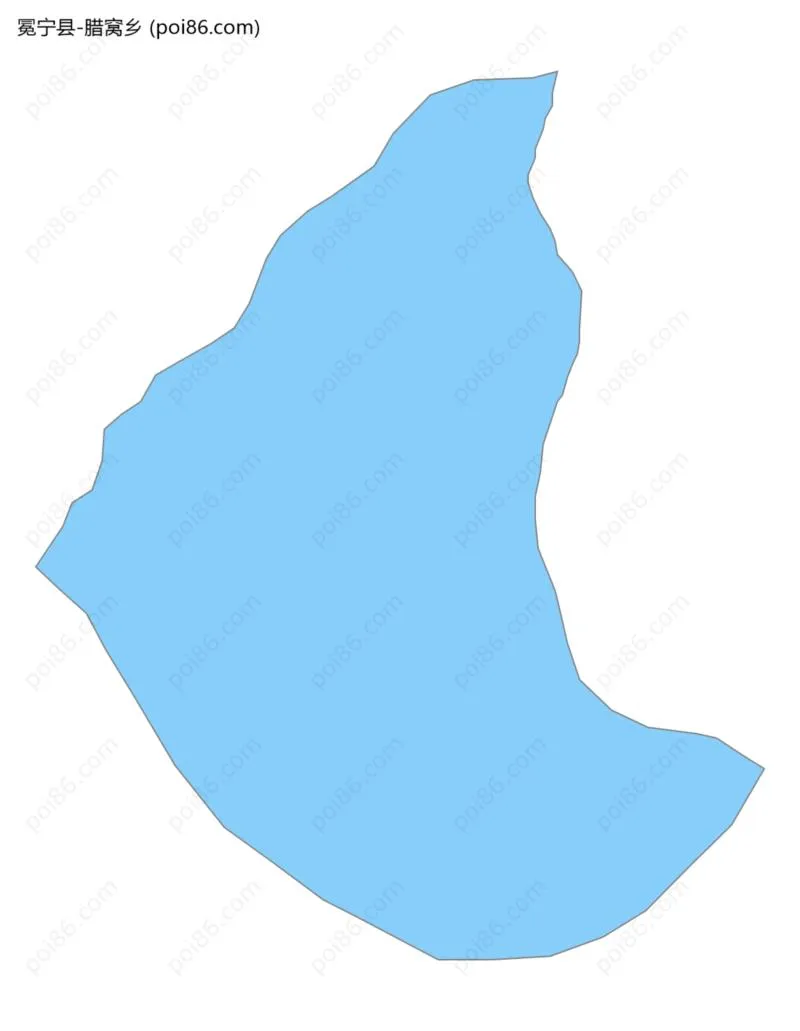 腊窝乡边界地图