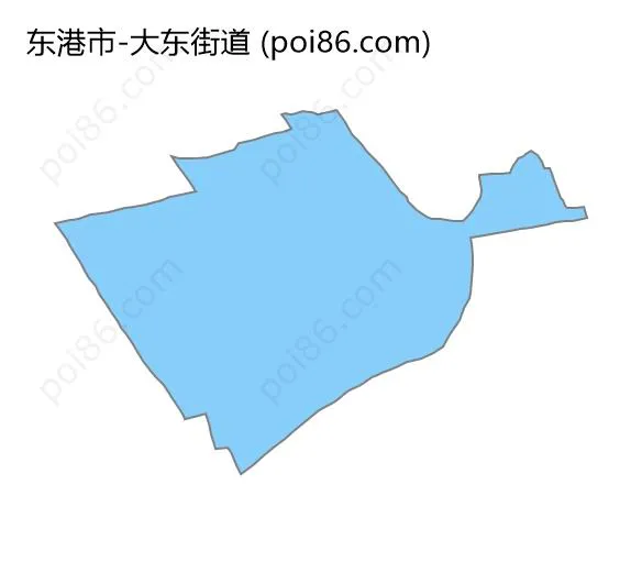 大东街道边界地图