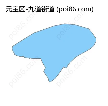 九道街道边界地图