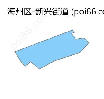 新兴街道边界地图