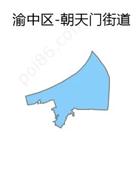 朝天门街道边界地图