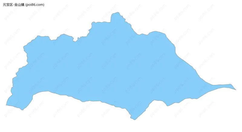 金山镇边界地图