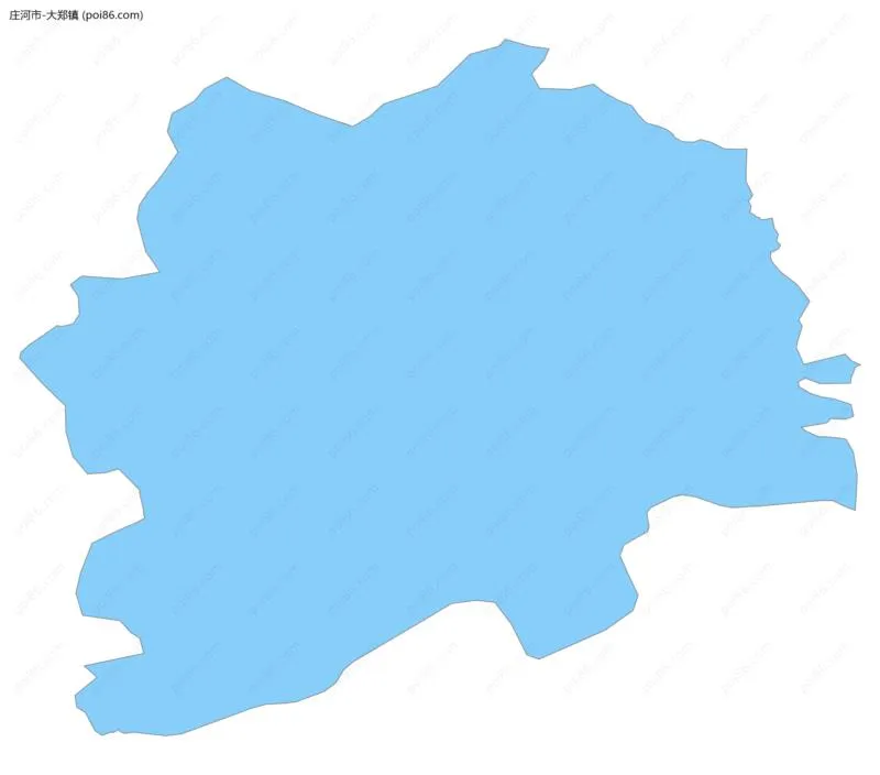 大郑镇边界地图