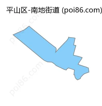 南地街道边界地图