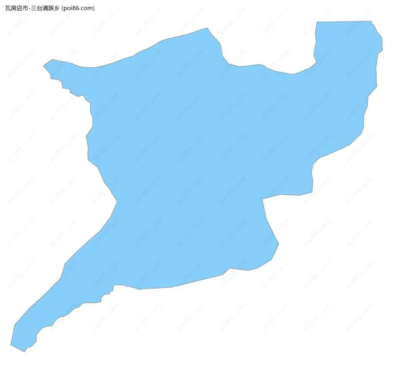 三台满族乡边界地图