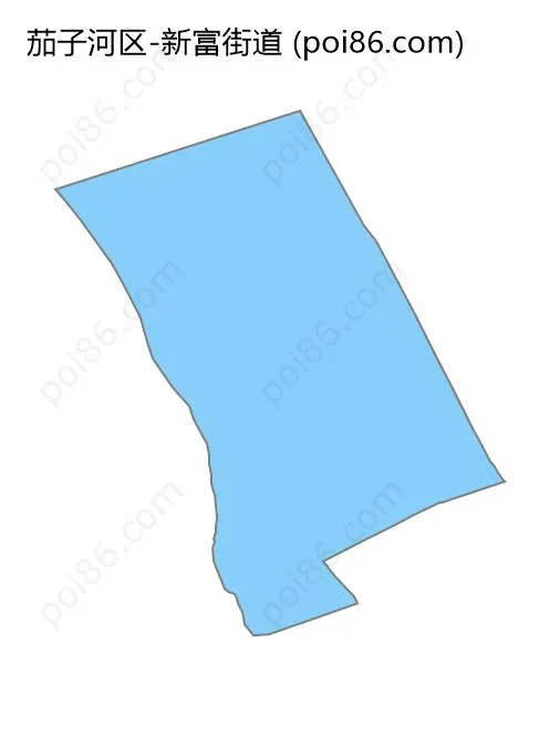 新富街道边界地图