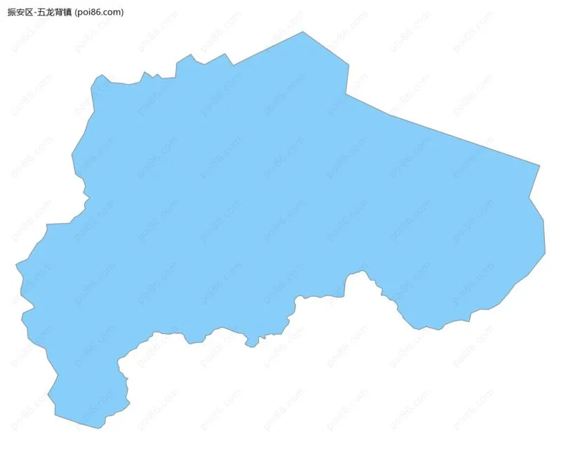 五龙背镇边界地图