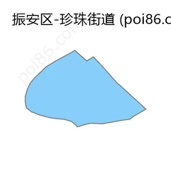 珍珠街道边界地图