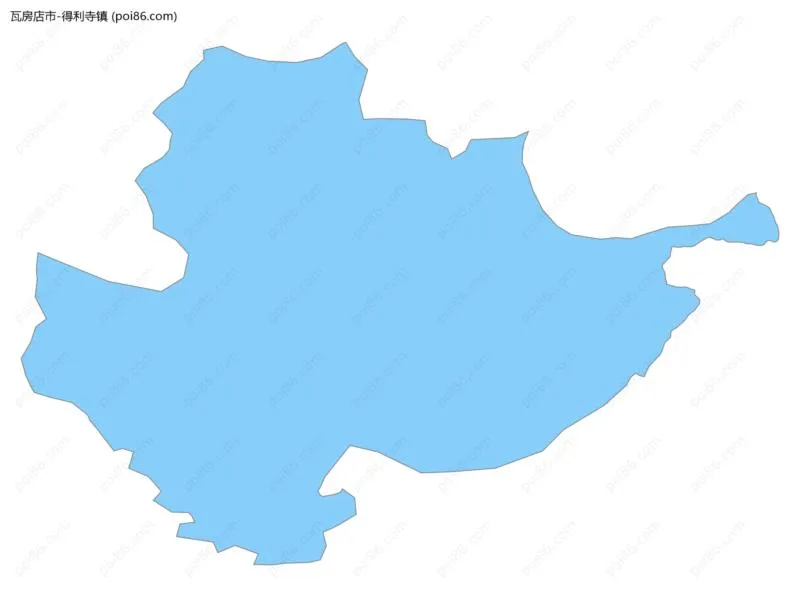 得利寺镇边界地图