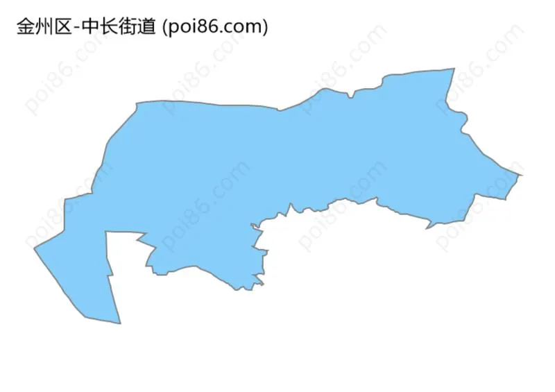 中长街道边界地图