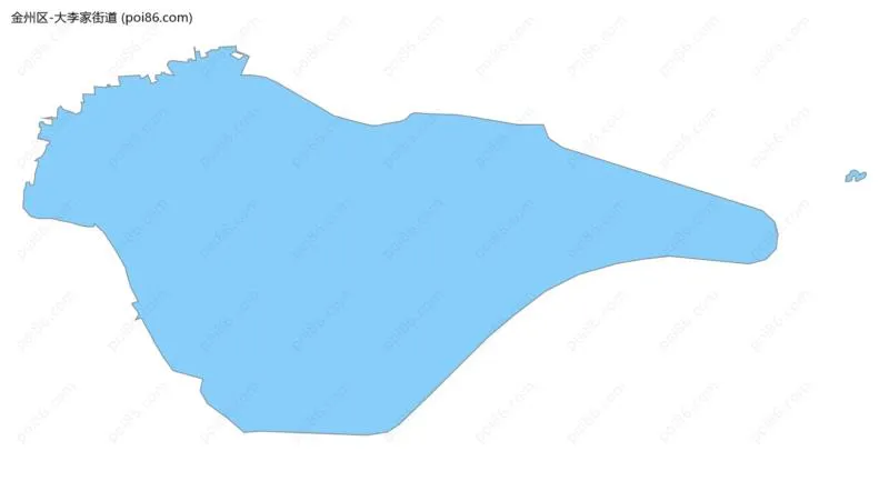 大李家街道边界地图