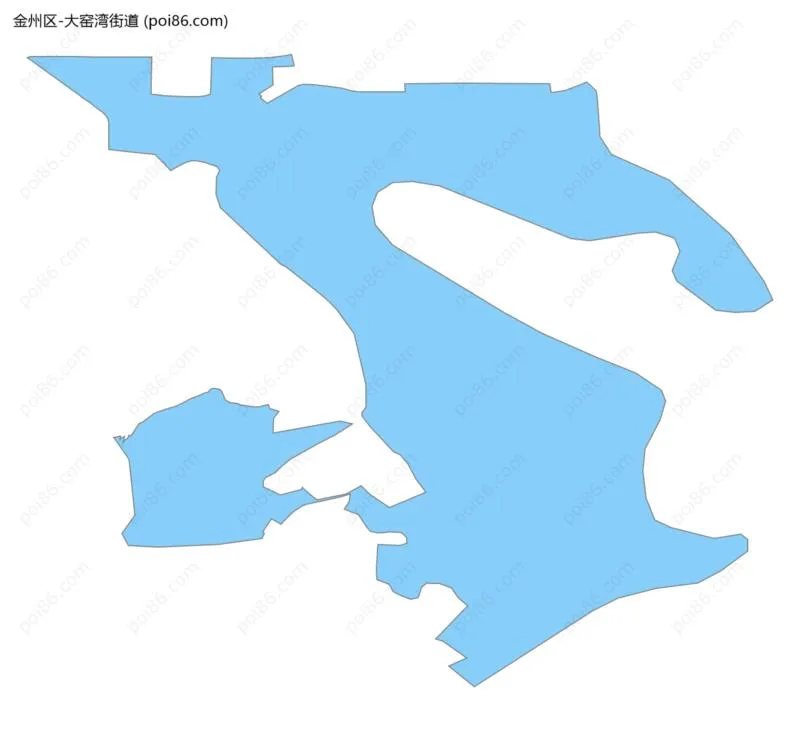 大窑湾街道边界地图