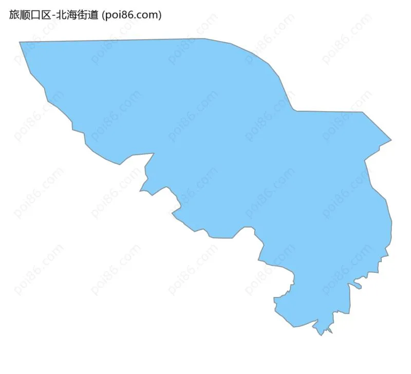 北海街道边界地图