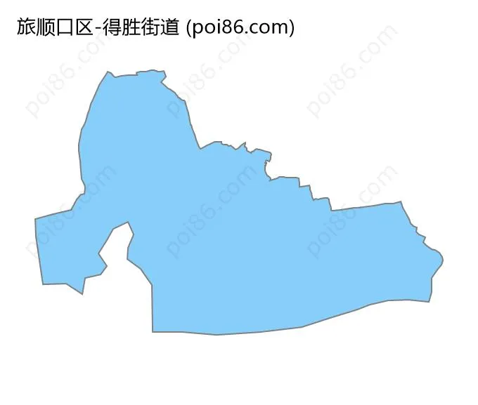 得胜街道边界地图