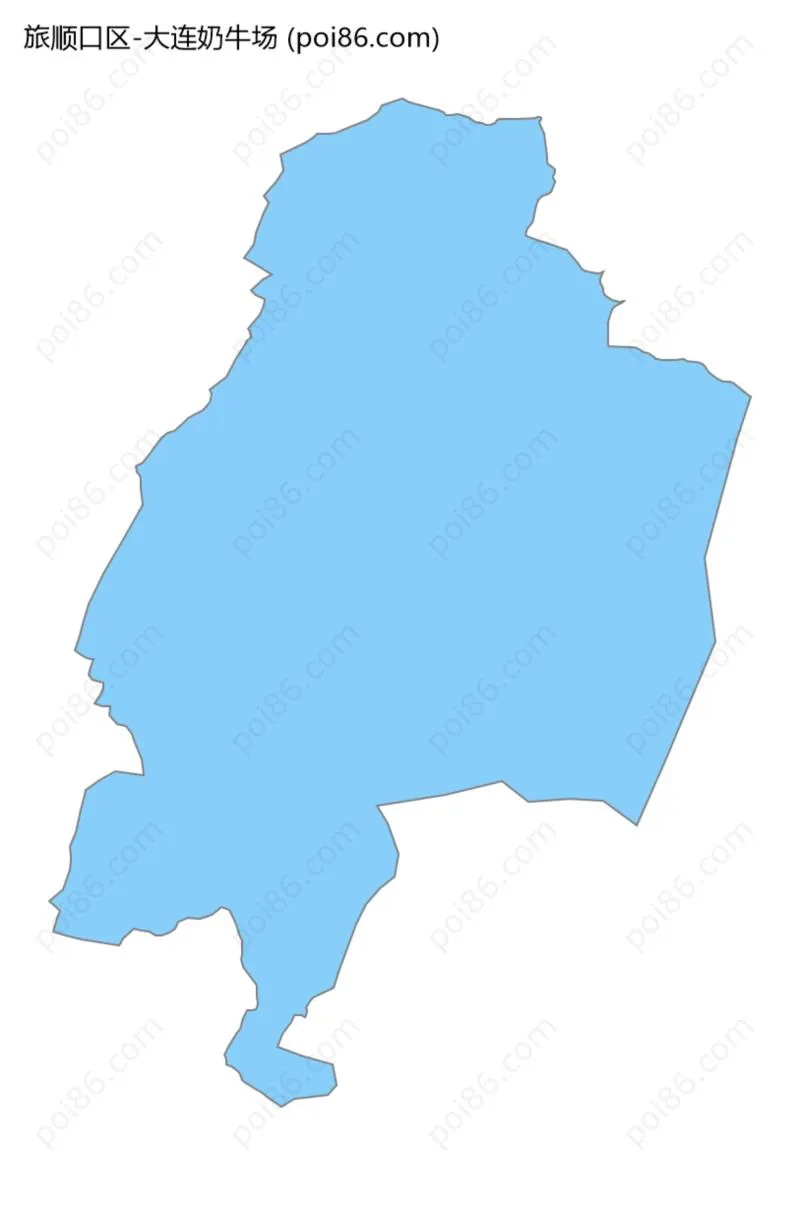 大连奶牛场边界地图