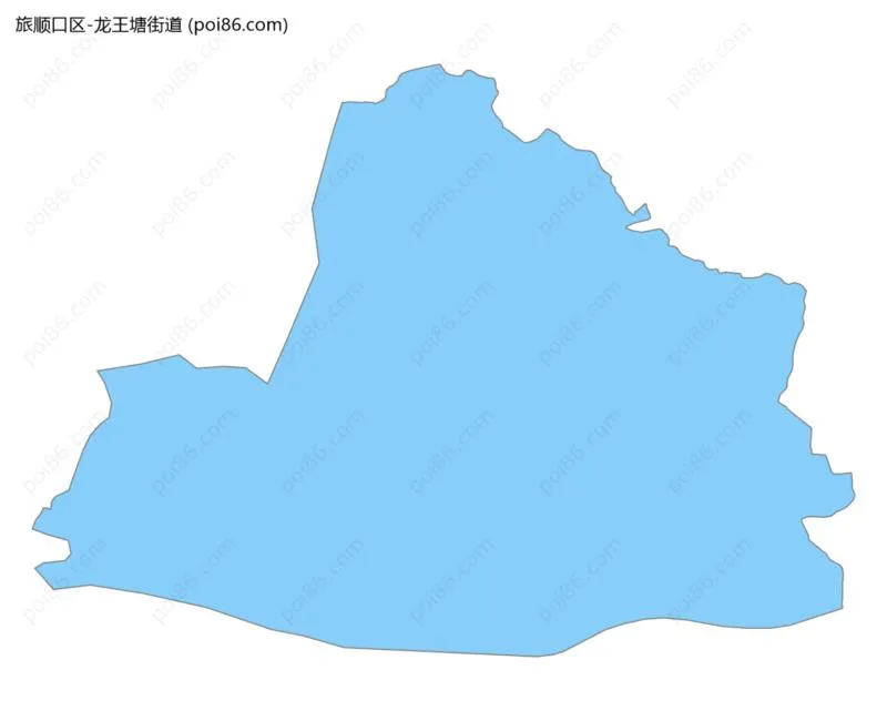 龙王塘街道边界地图