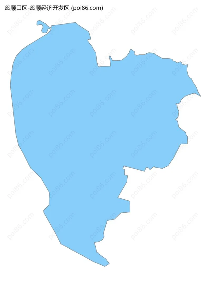 旅顺经济开发区边界地图