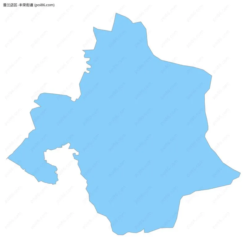 丰荣街道边界地图