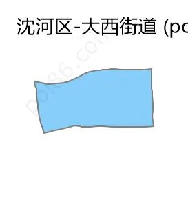 大西街道边界地图