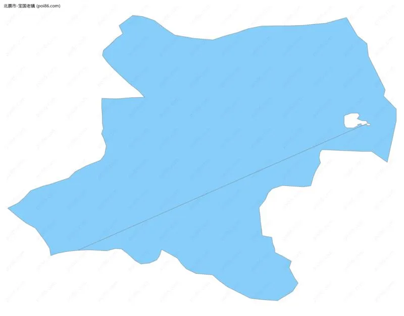 宝国老镇边界地图