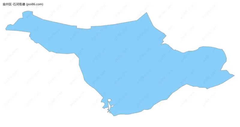 石河街道边界地图