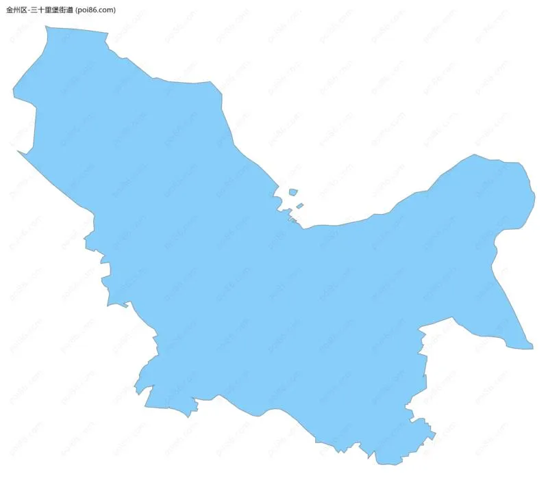 三十里堡街道边界地图