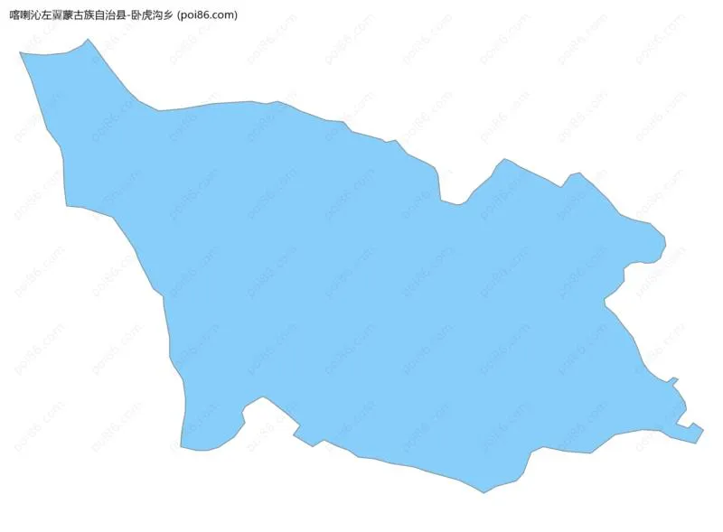 卧虎沟乡边界地图