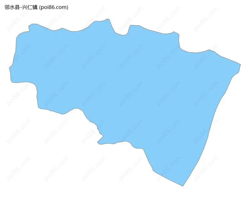 兴仁镇边界地图