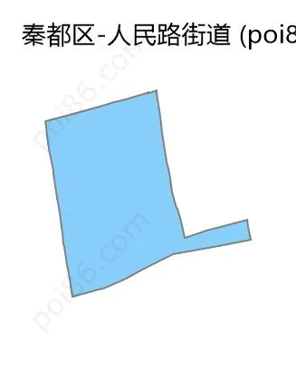 人民路街道边界地图