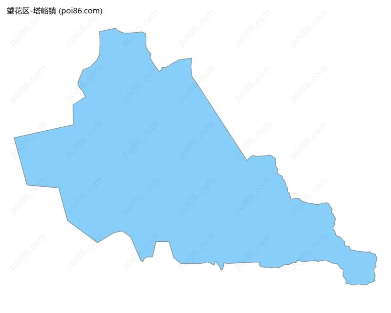 塔峪镇边界地图