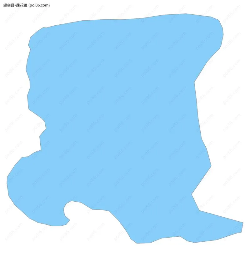 莲花镇边界地图