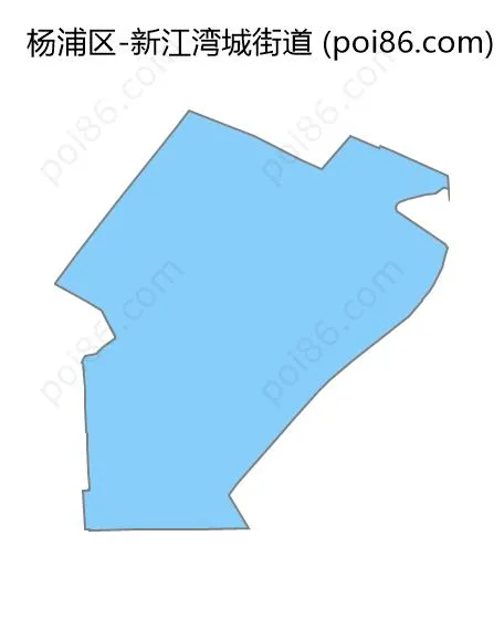 新江湾城街道边界地图