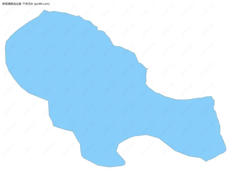 下夹河乡边界地图