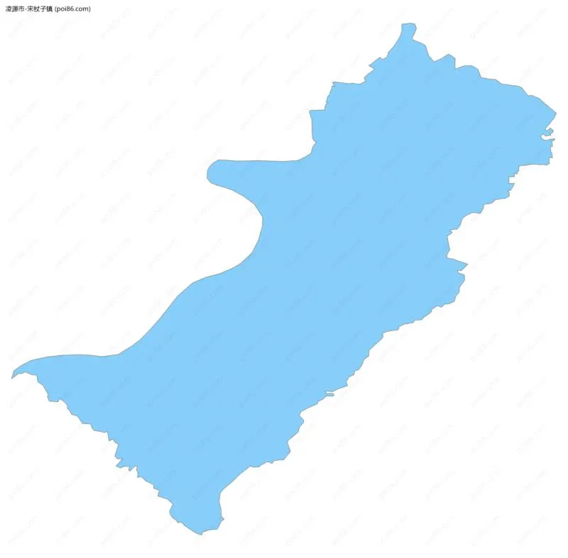 宋杖子镇边界地图