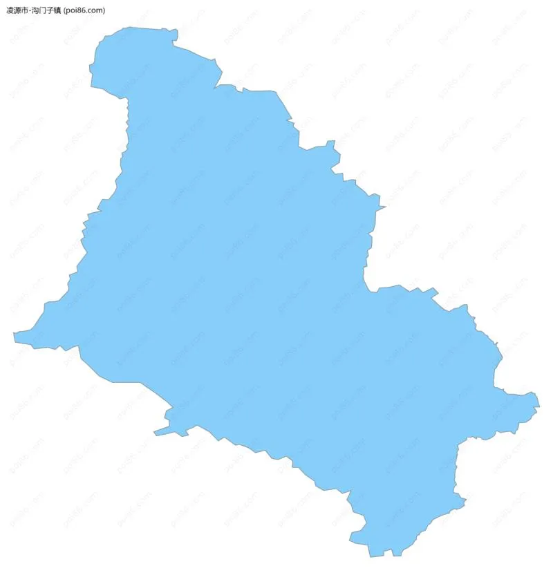 沟门子镇边界地图