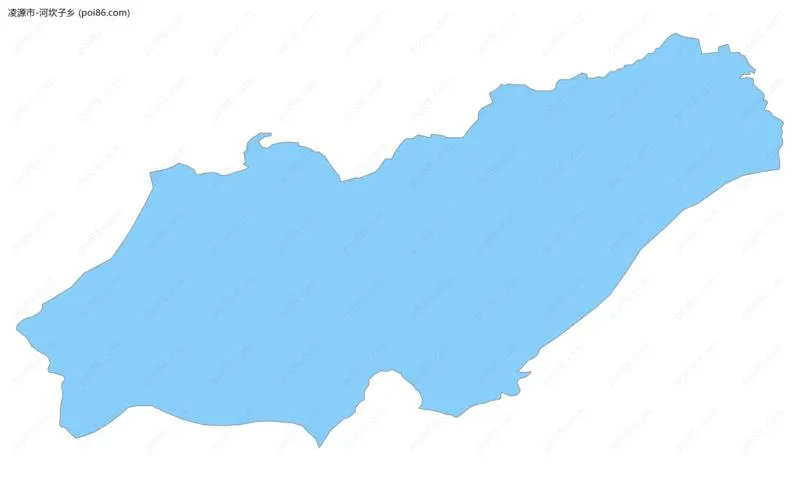 河坎子乡边界地图