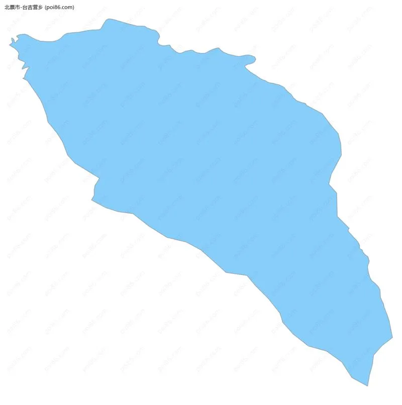 台吉营乡边界地图