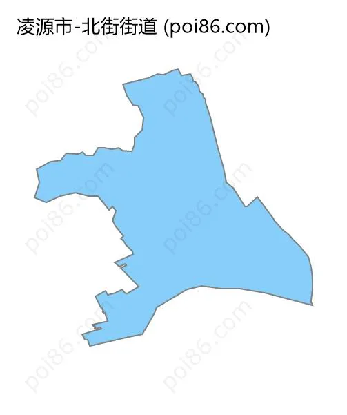 北街街道边界地图