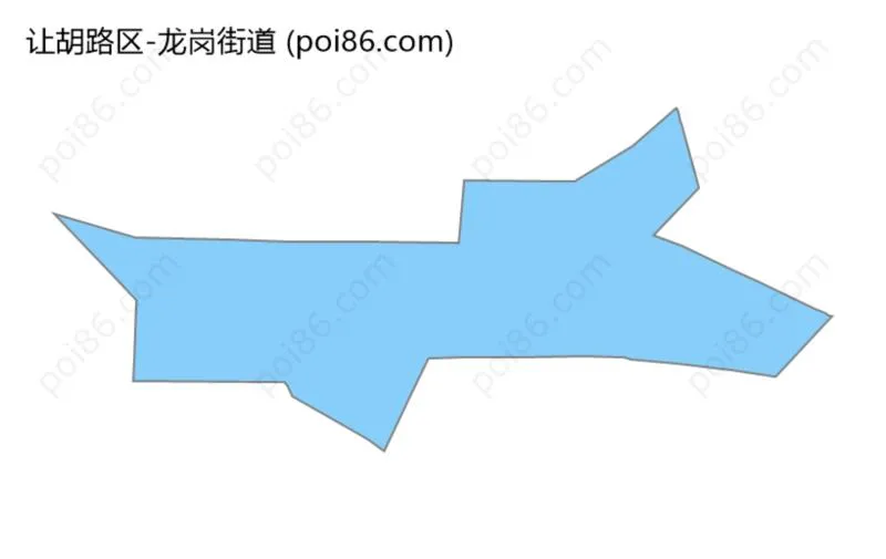 龙岗街道边界地图