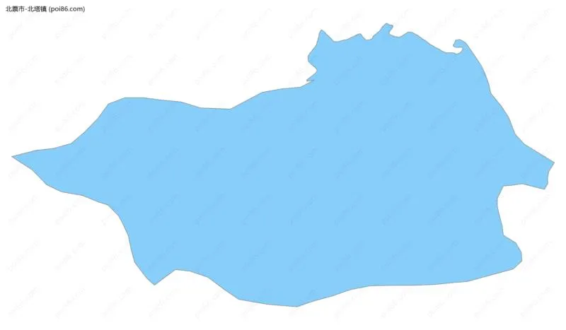 北塔镇边界地图