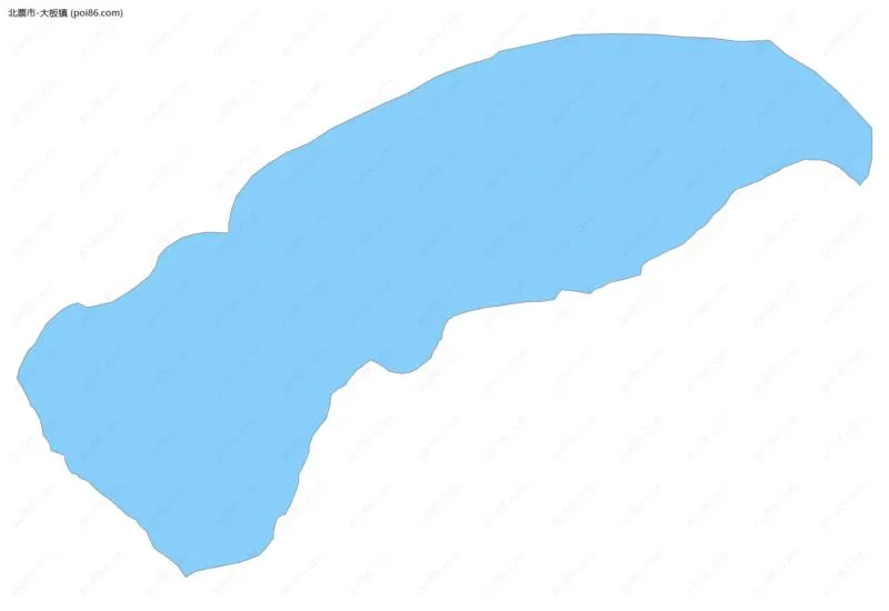 大板镇边界地图