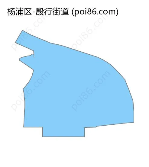 殷行街道边界地图