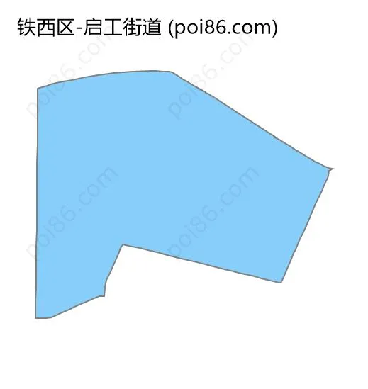 启工街道边界地图
