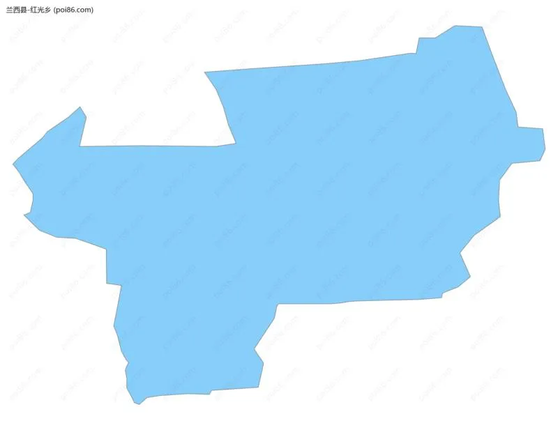 红光乡边界地图