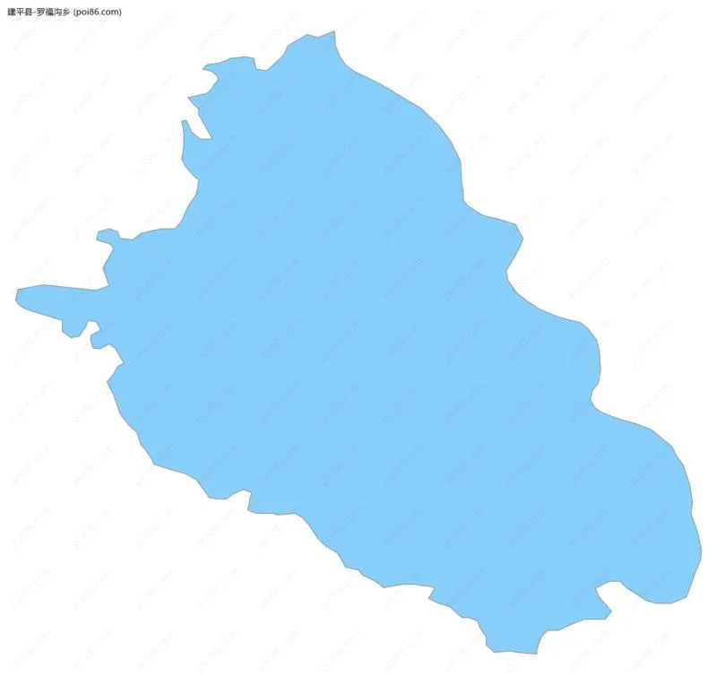 罗福沟乡边界地图