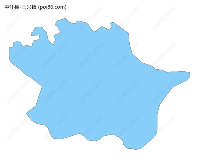 玉兴镇边界地图