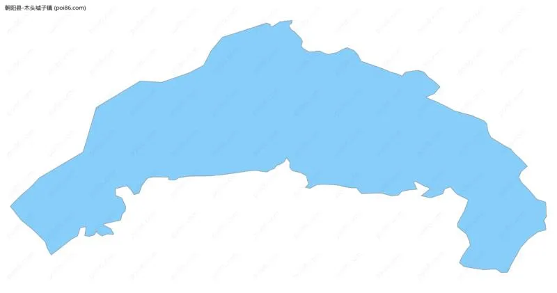 木头城子镇边界地图